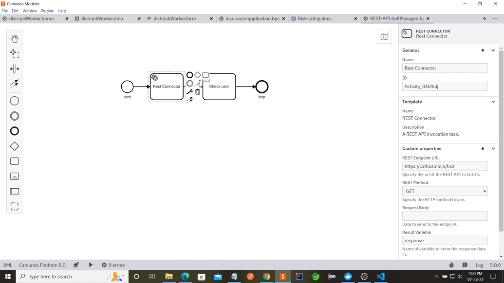 Making REST API Call In Camunda Platform 8 Self Managed Discussion 