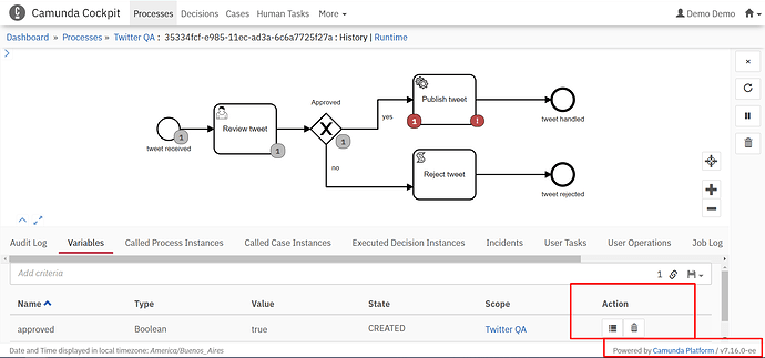 Camunda cockpit - menu to operate with variables (modify) is not ...