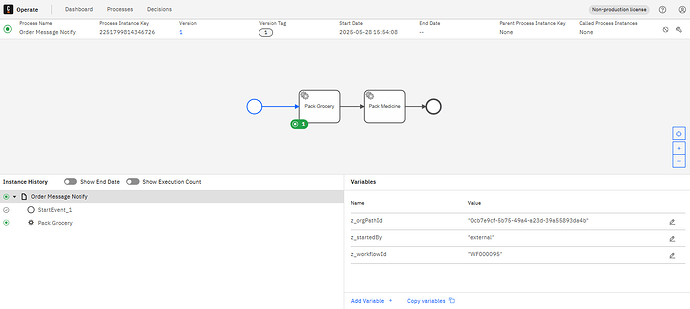 Activity in progress and no option to retry instance.