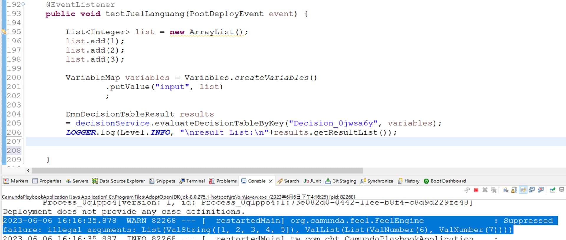 Passing through list data model, but occuring conversion to Varstring ...