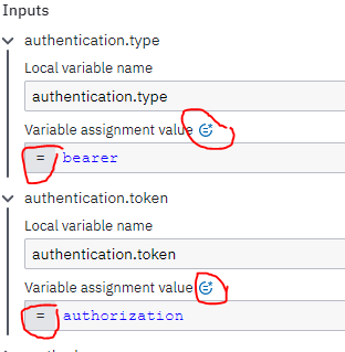 Bearer Token Configuration for a REST Connector