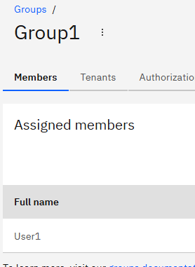 Group assigned users